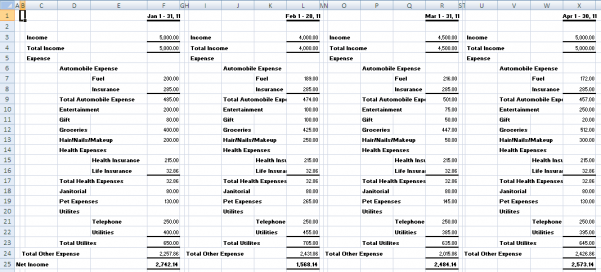 Monthly Income Statement Format In Excel Monthly Income Statement Income Spreadsheet Spreadsheet Templates for Business Monthly Spreadsheet Income Statement Templat