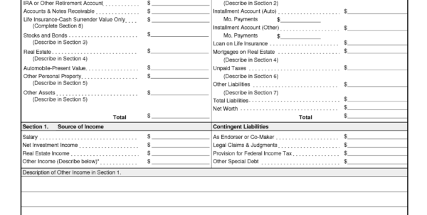 small business balance sheet example