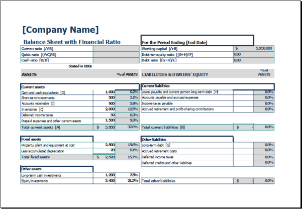 Balance Sheet Example Excel Balance Sheet Template Excel Microsoft Spreadsheet Template Excel Spreadsheet Templates Spreadsheet Templates for Busines