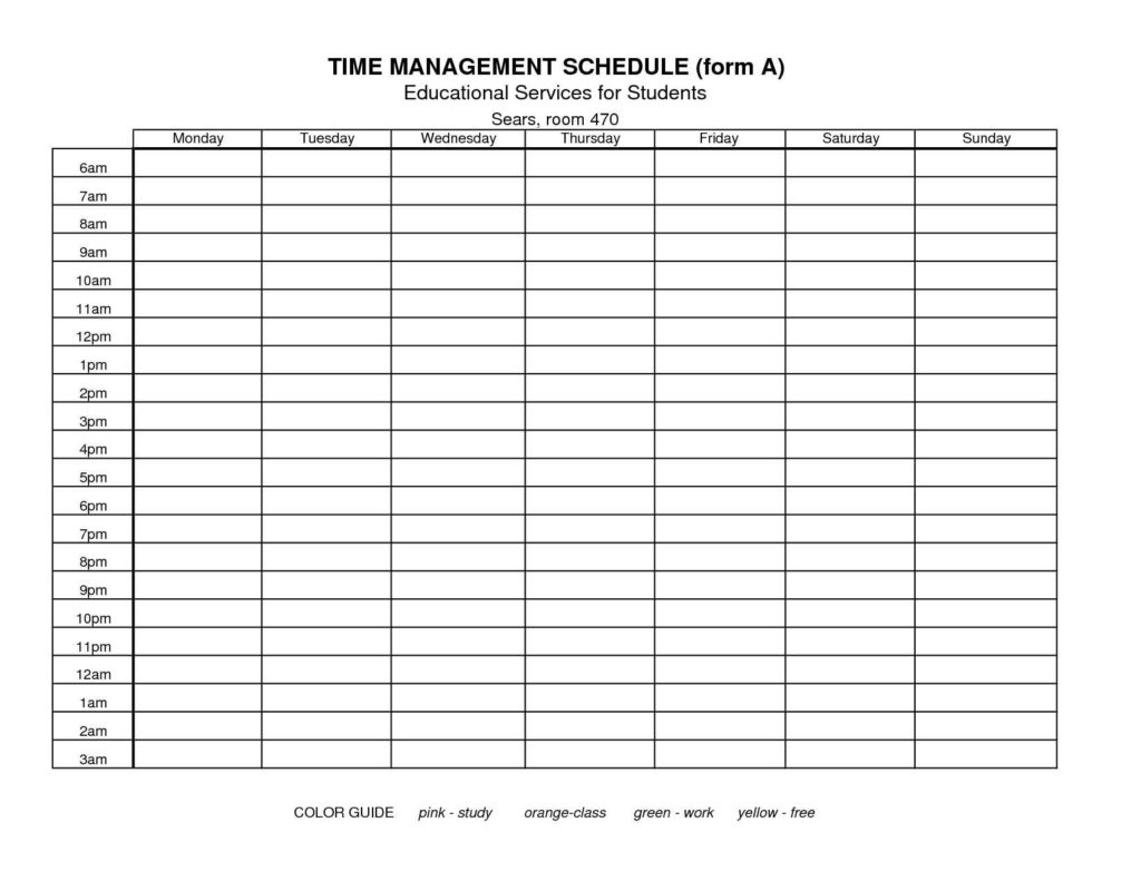 Time Management Spreadsheet Template Spreadsheet Templates for Business