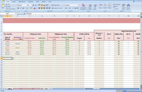 Ebay Bookkeeping Spreadsheet Free Ebay Spreadsheet Template Spreadsheet Templates for Business Ebay Spreadshee