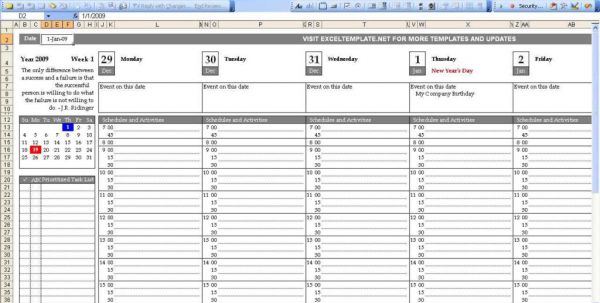 restaurant excel template