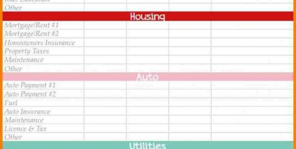 budget excel