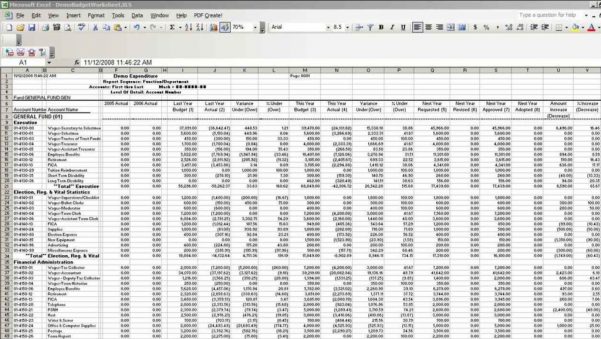 Spreadsheet For Monthly Expenses Sample Spreadsheet Spreadsheet Templates for Busines