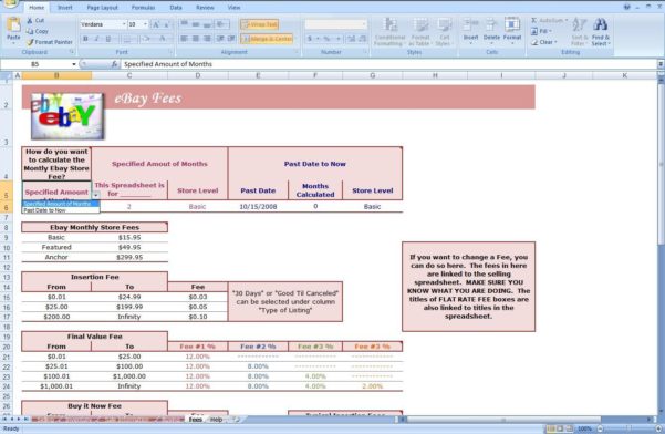 Ebay Excel Templates Download Ebay Spreadsheet Template Spreadsheet Templates for Busines
