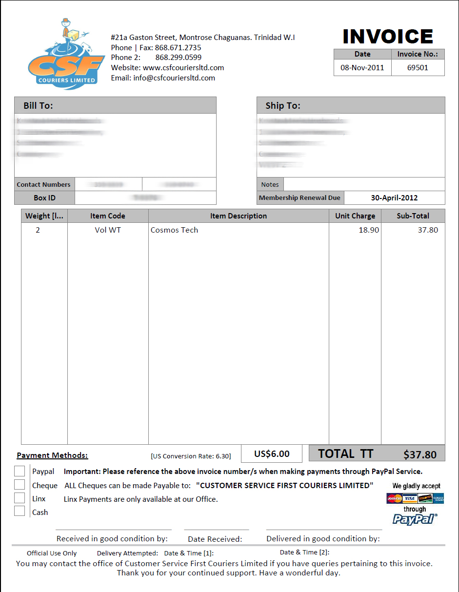 Trucking Invoice Template Spreadsheet Templates for Busines Trucking