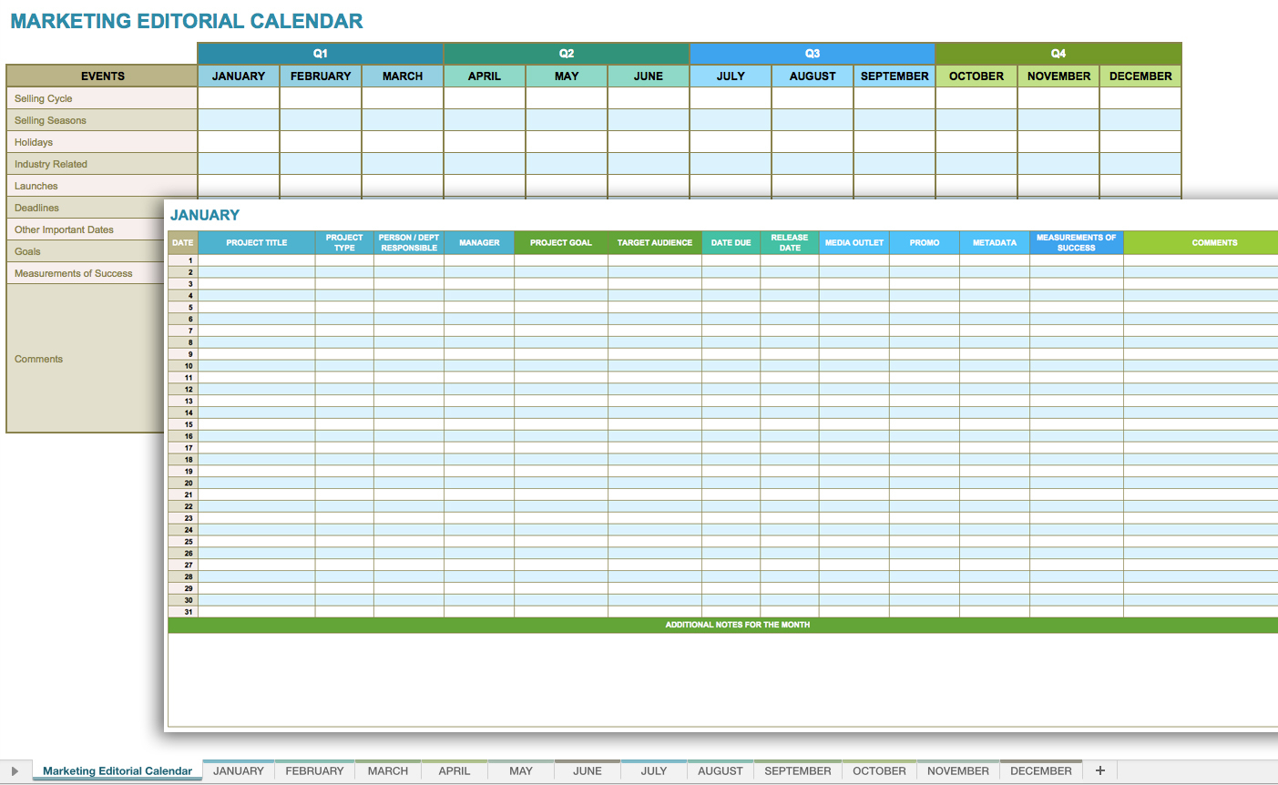 Marketing Campaign Calendar Template Excel Example Of Spreadshee 