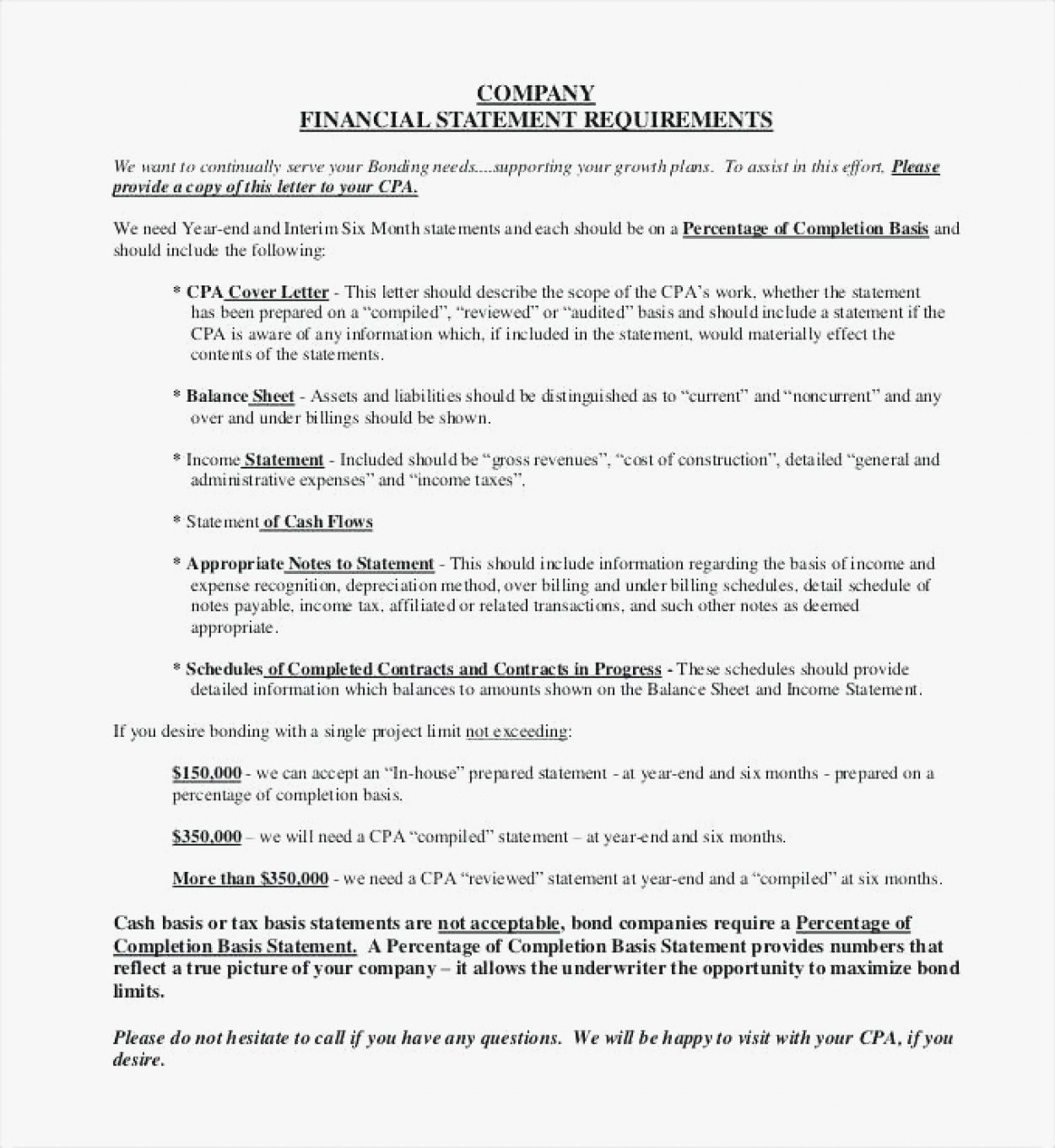 Cover Letter For Profit And Loss Statement Financial Template Excel 