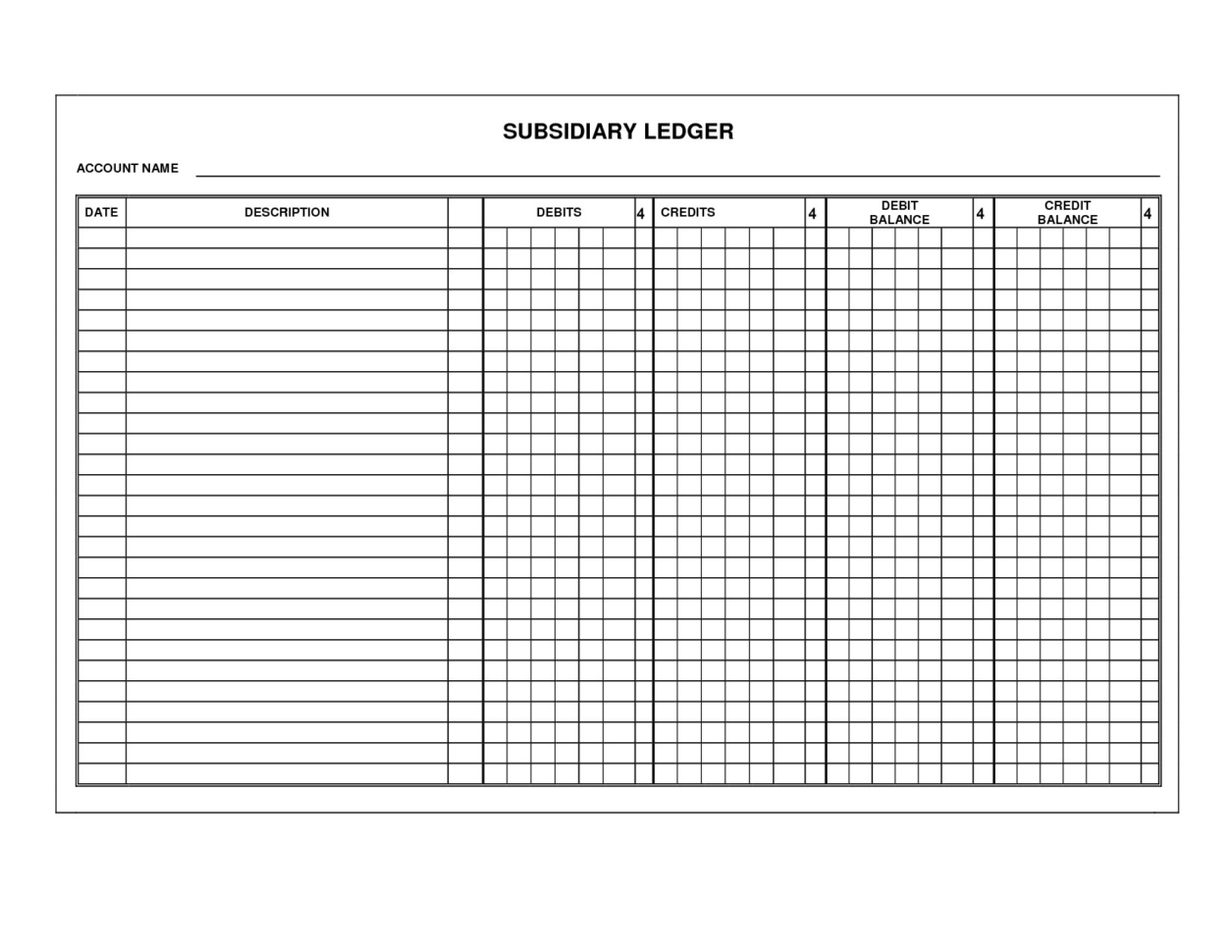 Download Basic Accounting Ledger Template | Eletromaniacos To
