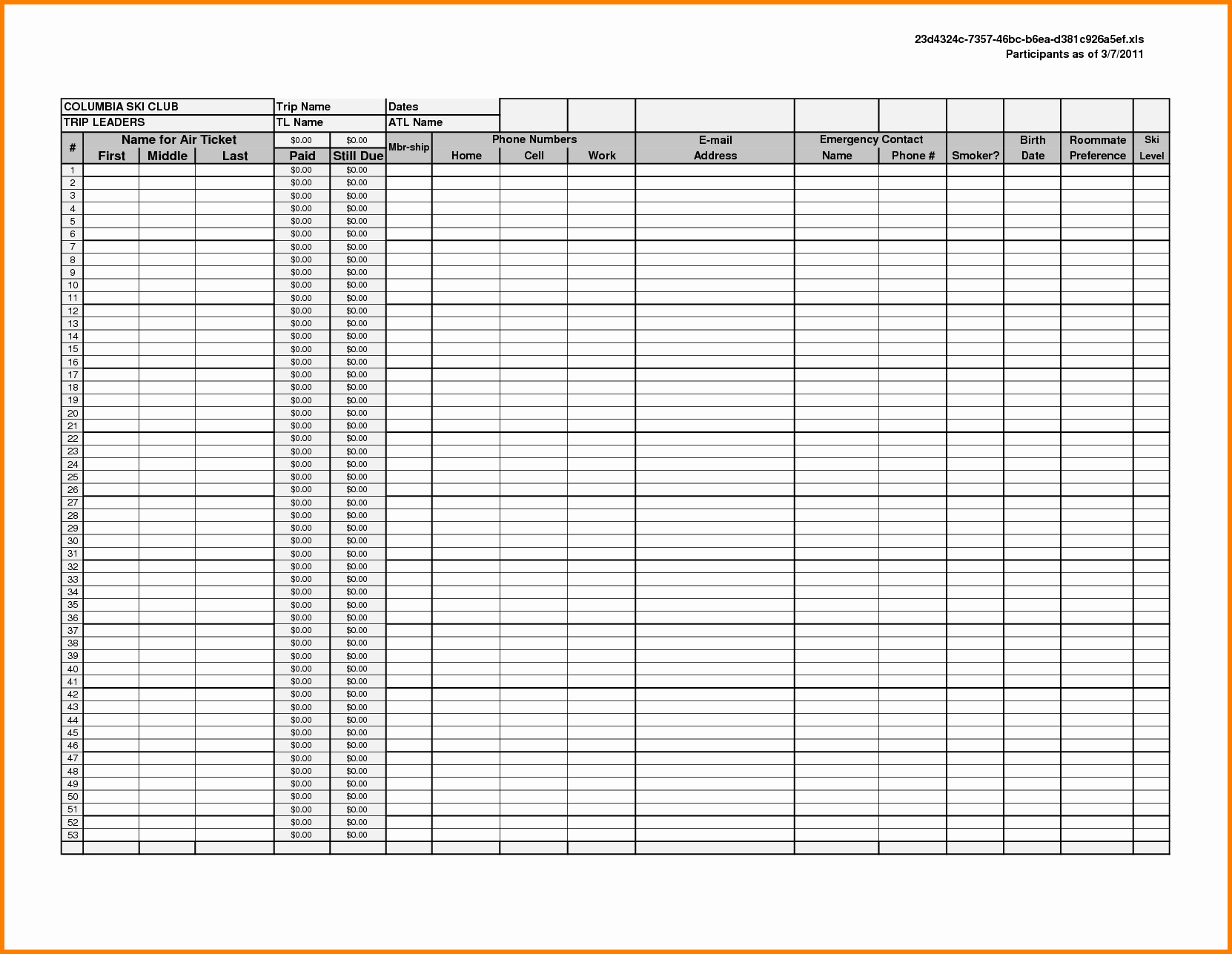 Blank Accounting Spreadsheet Excel Spreadsheet Template Printable