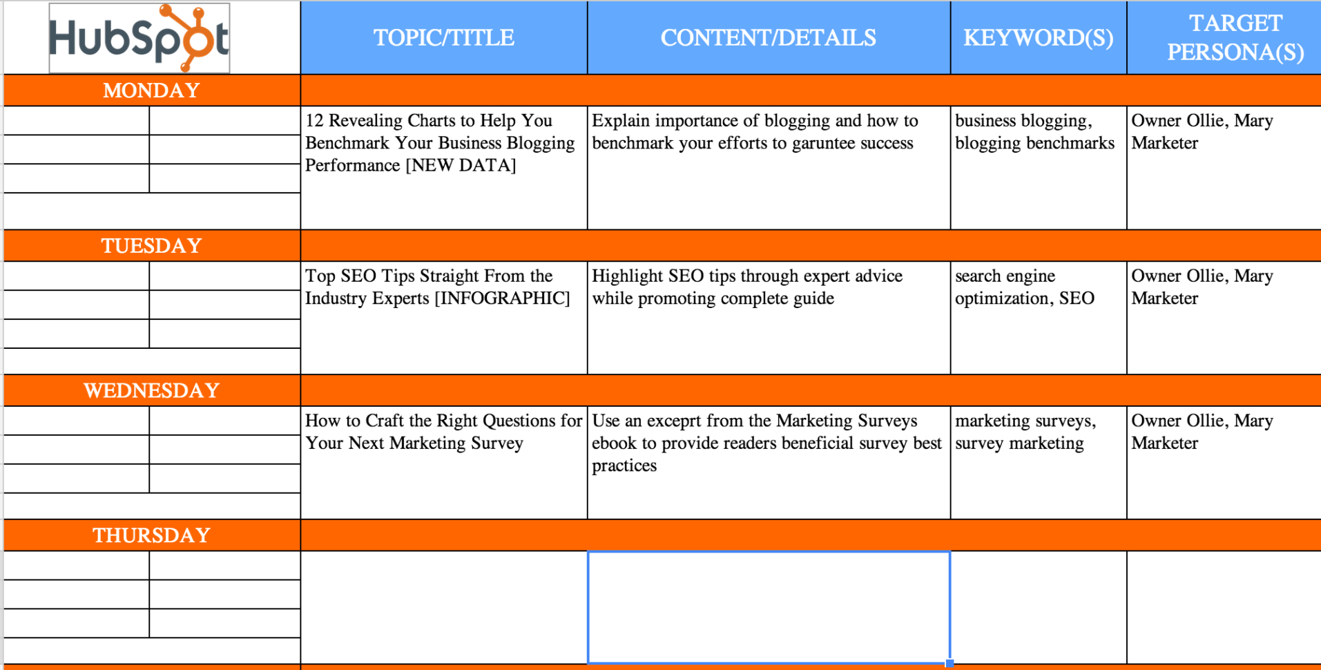 Marketing Campaign Calendar Template Excel Example Of Spreadshee 