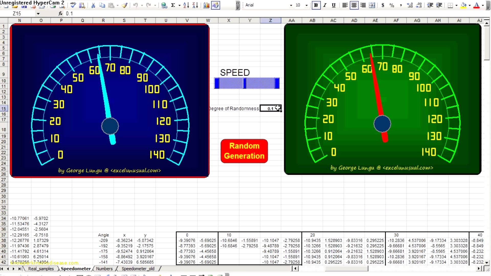 Excel Speedometer Template Download