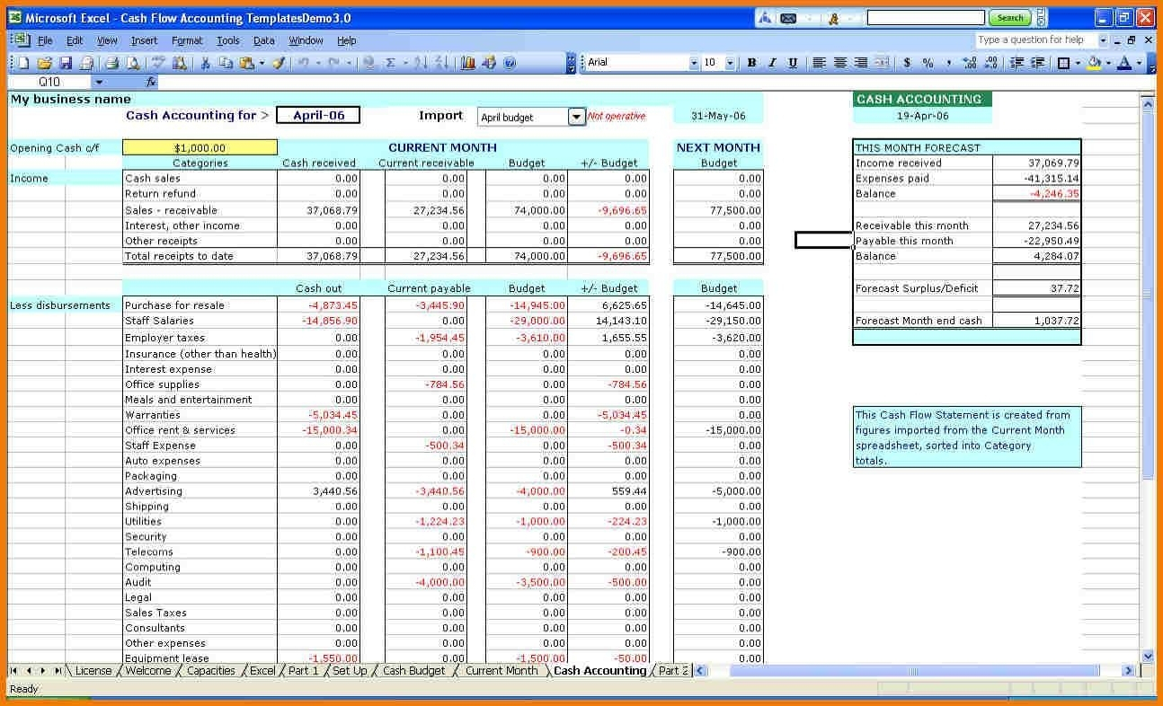 Accounting Spreadsheet Templates For Small Business