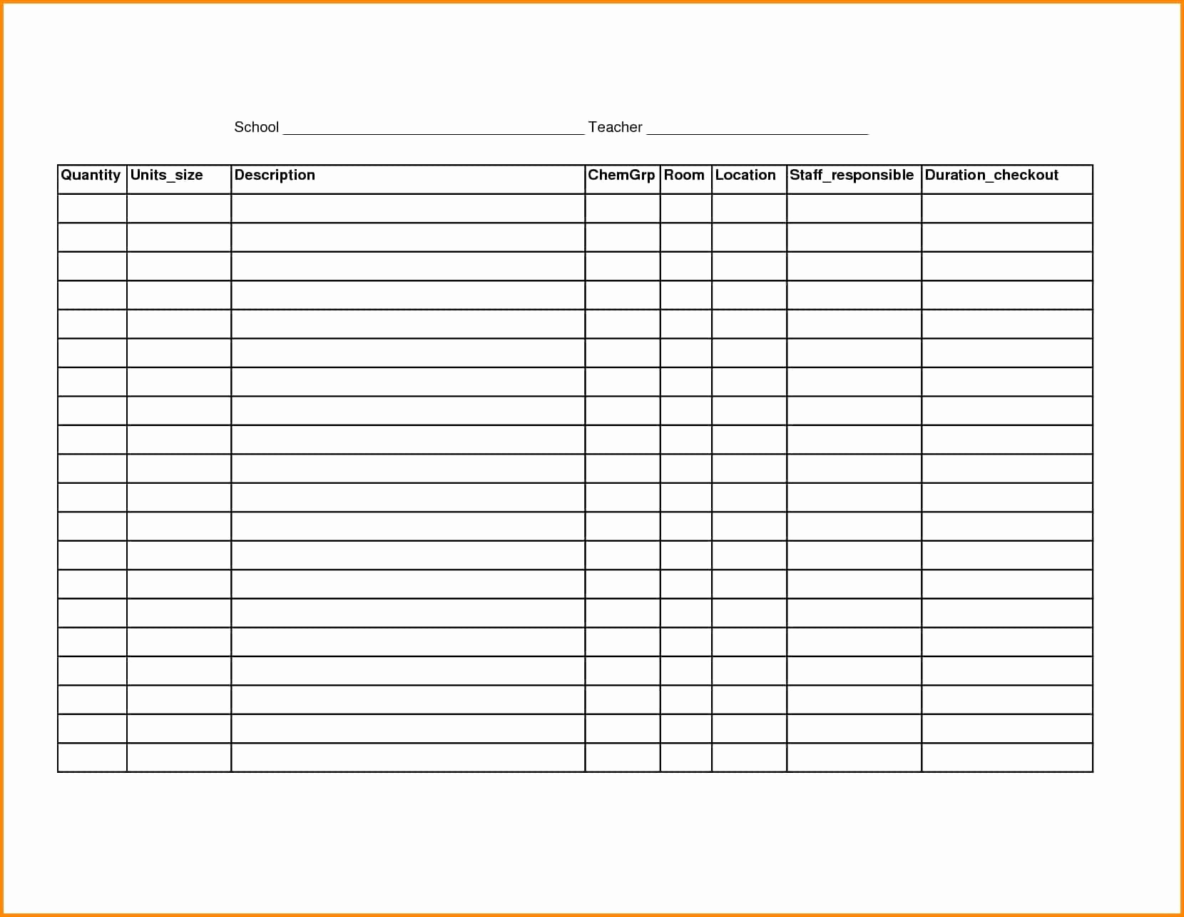 Blank Spreadsheets Printable Inventory Sheet Images And Photos Finder Blank Spreadsheets Printable Inventory Sheet Images And Photos Finder