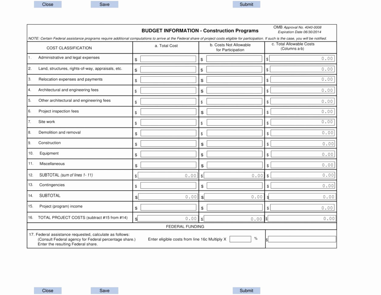 Cost Breakdown Template Expense Spreadshee Cost Breakdown Sheet 