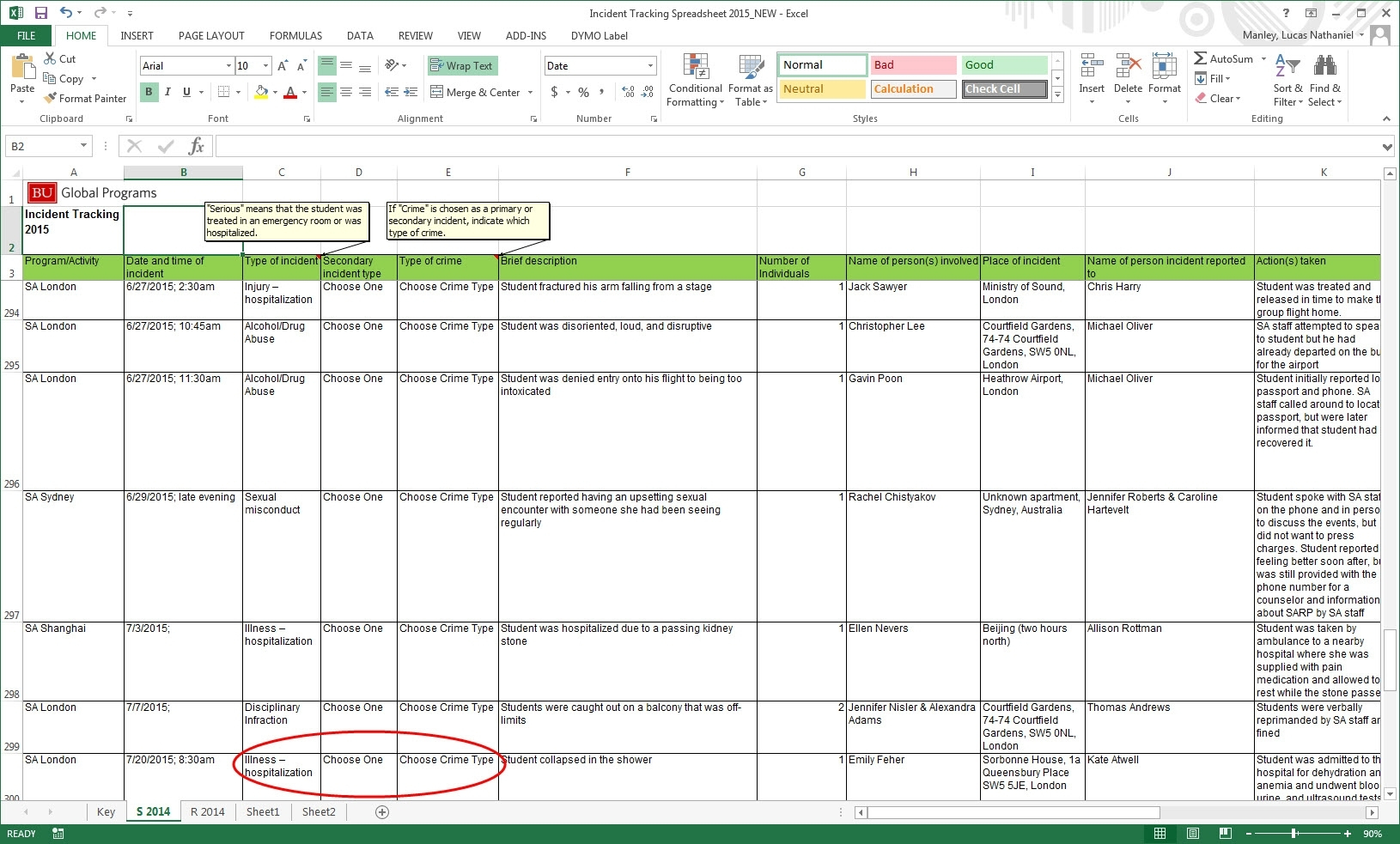 Incident Tracking Excel Spreadsheet Natural Buff Dog Within And 