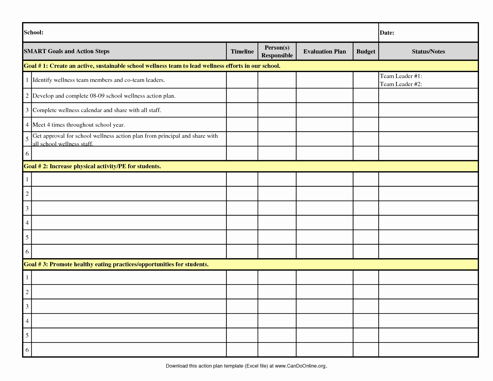 business financial plan template excel