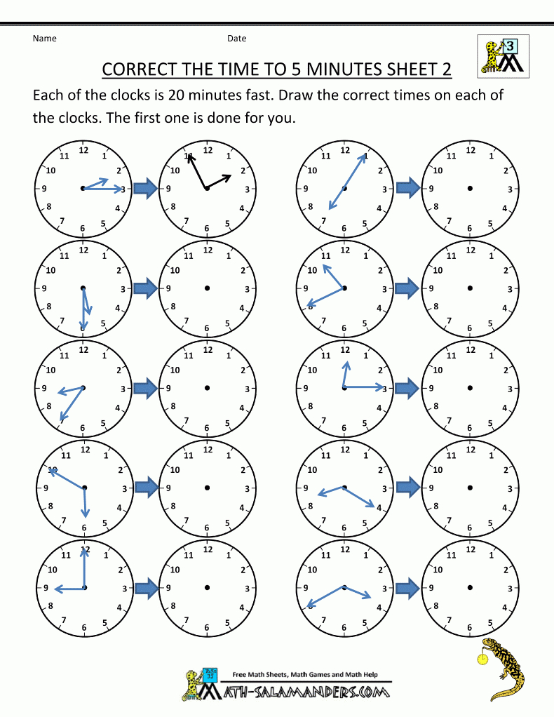 Time Clock Correction Sheet