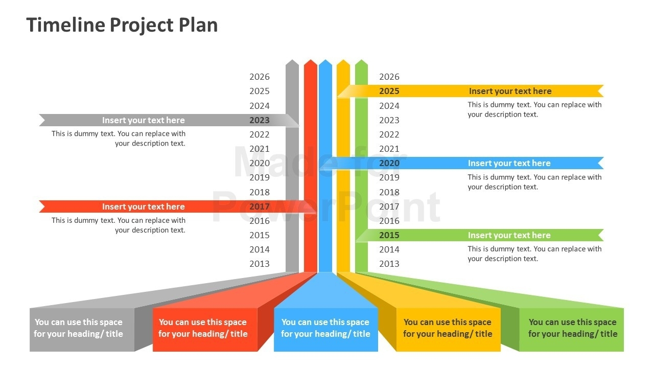 Project Timeline Powerpoint Template Free Download