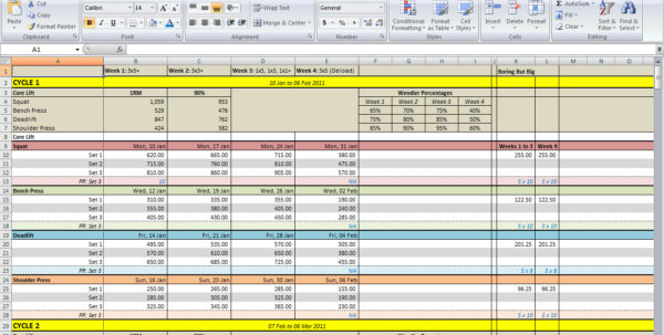 531 Forever Spreadsheet Printable Spreadshee 531 Forever Spreadsheet 