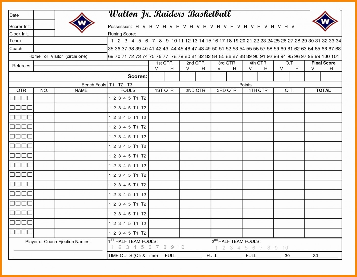 depth-chart-baseball-template