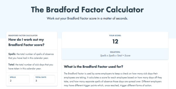 Bradford Factor Spreadsheet Google Spreadshee Bradford Factor ...