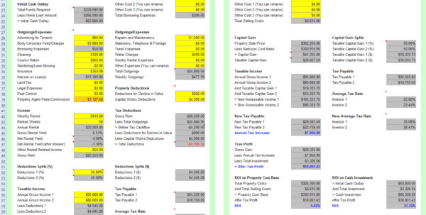 Capital Gains Tax Spreadsheet Australia 1 Google Spreadshee Capital ...