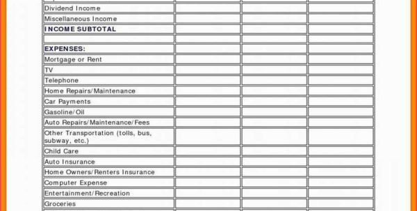 Child Expenses Spreadsheet Spreadsheet Downloa child expenses