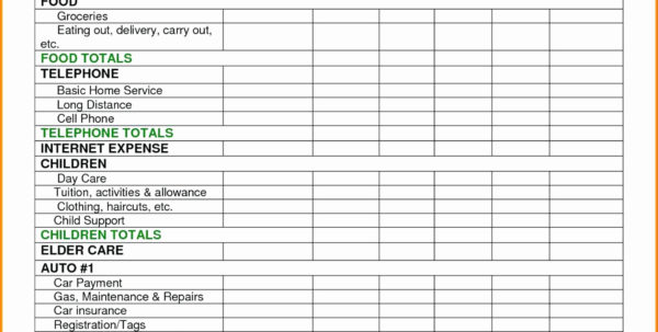 College Student Expenses Spreadsheet Spreadsheet Downloa College 