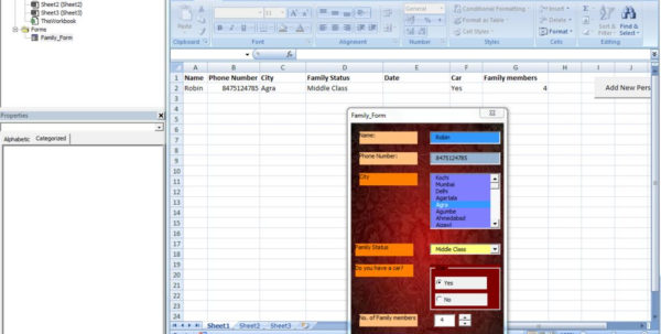 Create A Form In Excel To Populate A Spreadsheet Google Spreadshee 