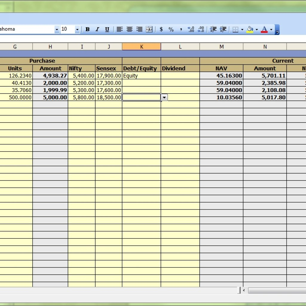 Dividend Spreadsheet Templates Printable Spreadshee dividend