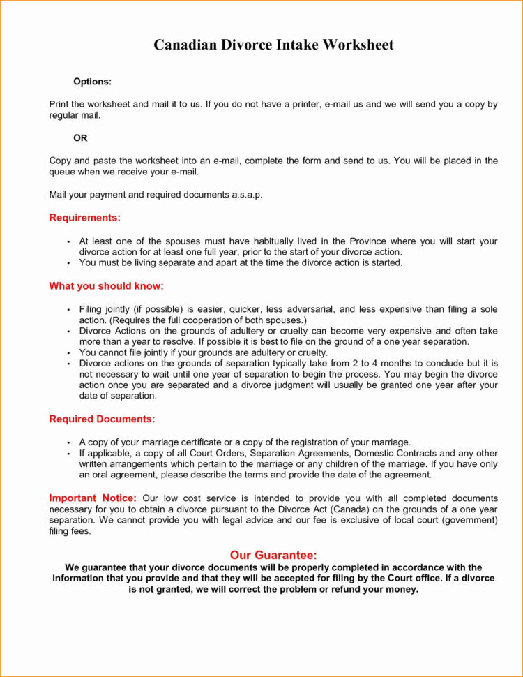 43 Divorce Division Of Assets Worksheet Worksheet Database 4866