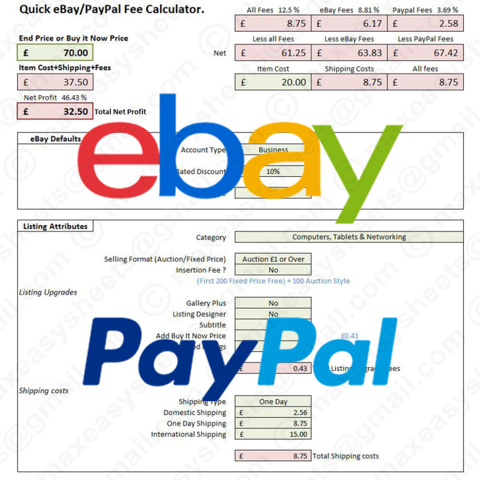 Ebay Spreadsheet Template Uk Google Spreadshee Ebay Spreadsheet