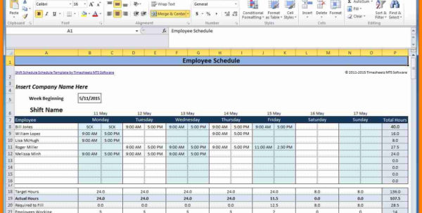 Employee Spreadsheet With Regard To 8 Employee Schedule Spreadsheet 