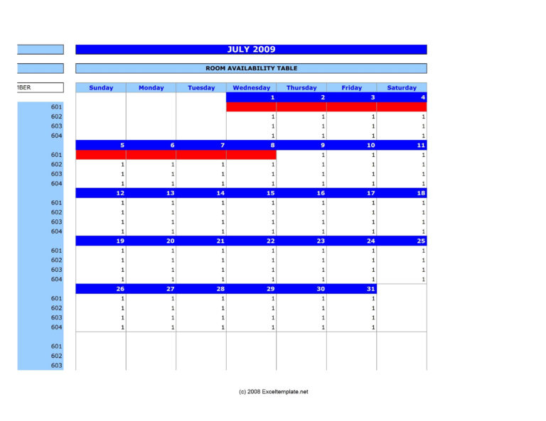 Excel Room Booking Spreadsheet In Free Hotel Reservation Manager