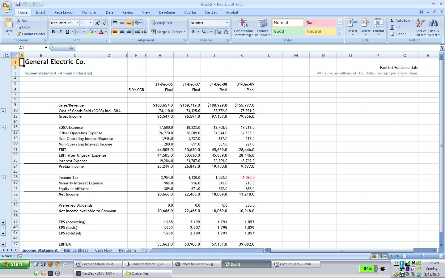 Personal Financial Statement Spreadsheet