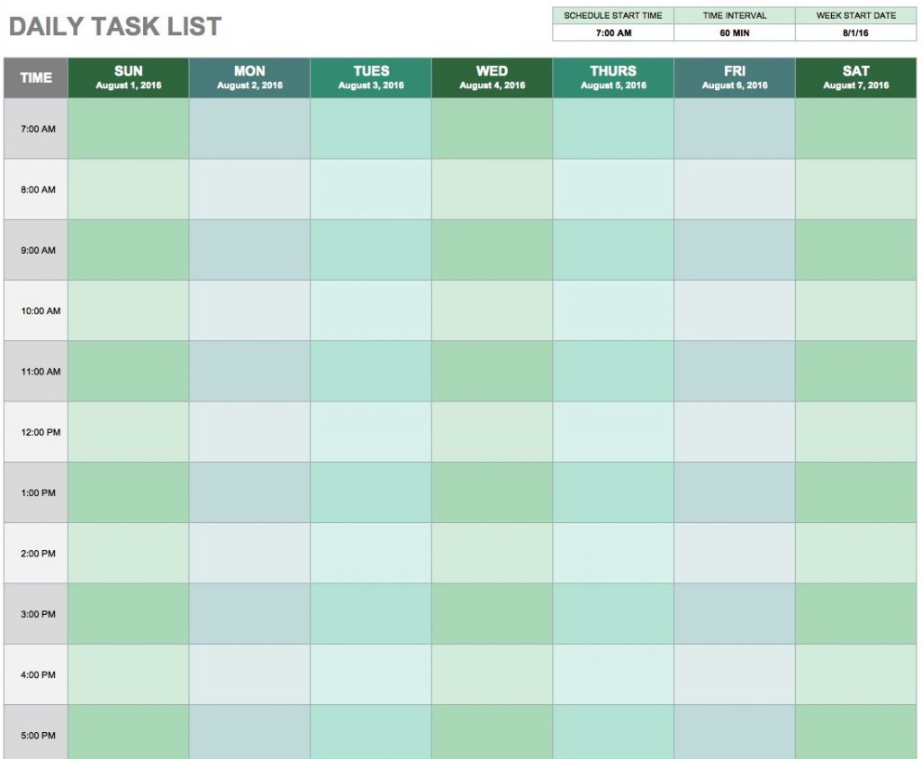 Task List Template Excel Spreadsheet Excelxo Com Vrogue