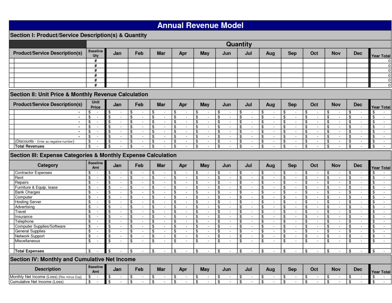 Expense Revenue Spreadsheet Spreadsheet Downloa Revenue Expense