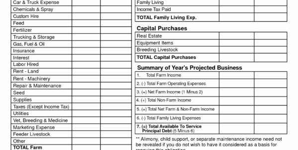 Help writing farm expense report image