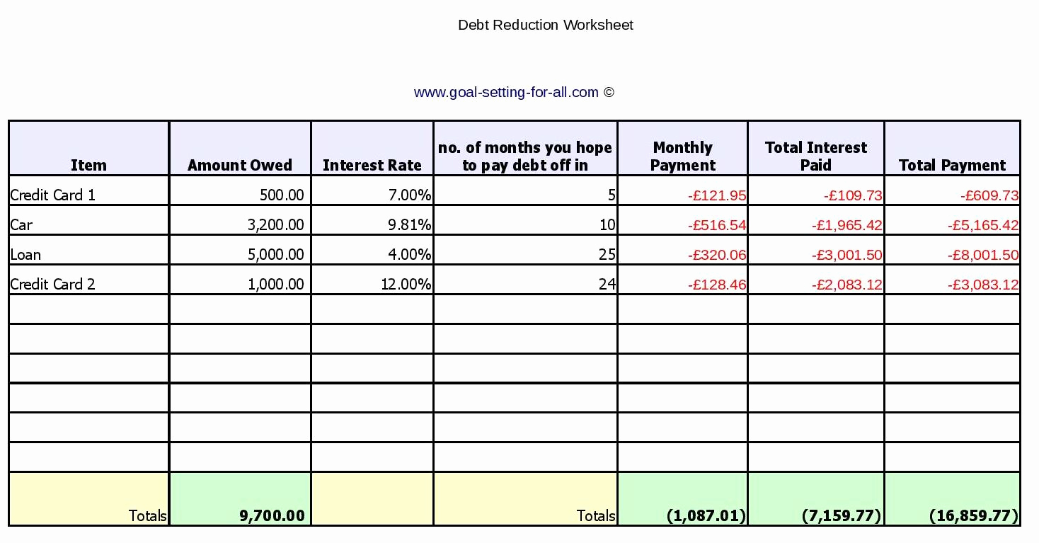 Free Debt Tracker Spreadsheet Google Spreadshee free debt tracker