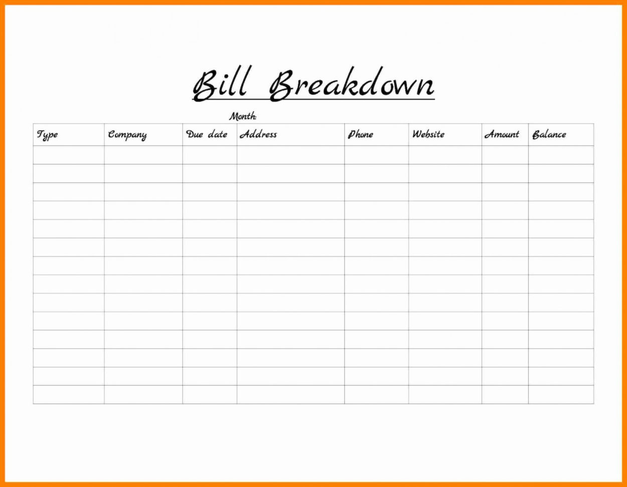 Free Monthly Bill Organizer Spreadsheet Google Spreadshee Free Monthly