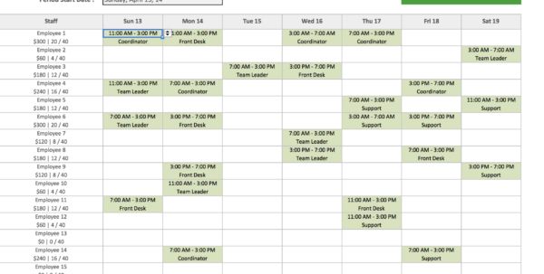 Free Staff Rota Spreadsheet Spreadsheet Downloa staff rota spreadsheet ...