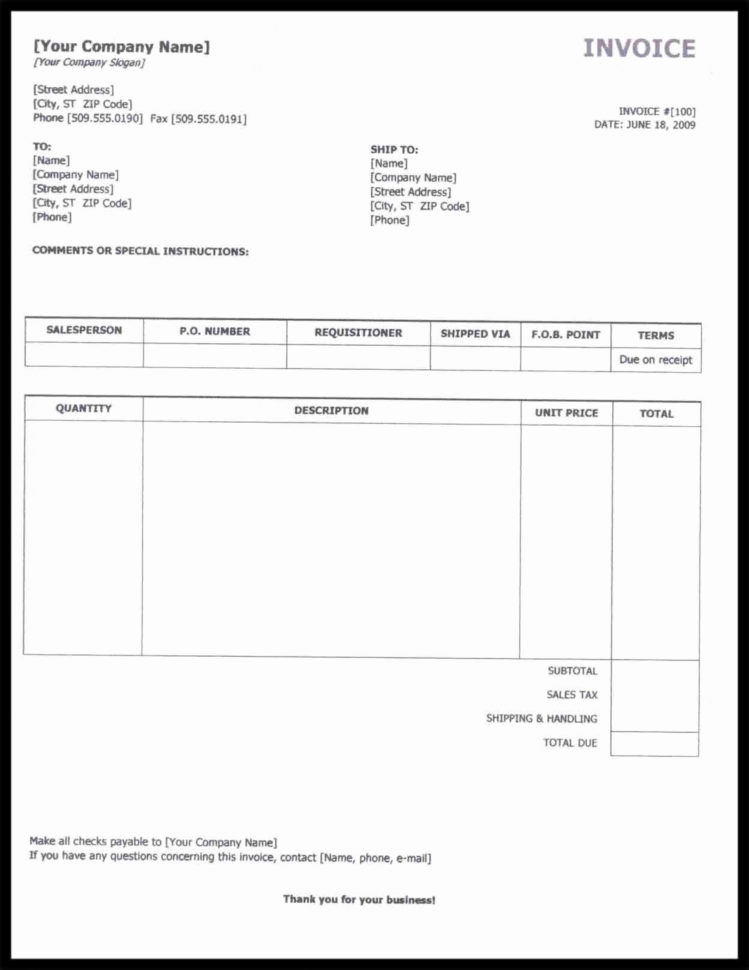 22+ Contractor Invoice Template Google Docs DocTemplates