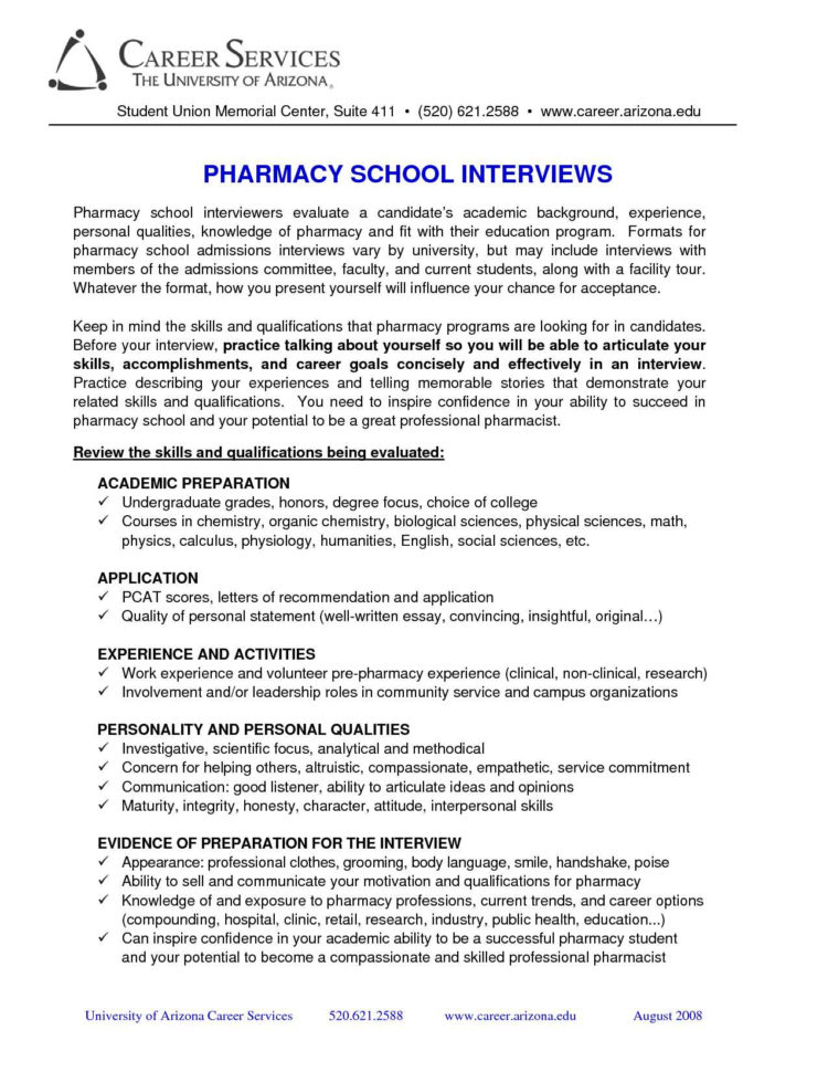 Pharmacy personal statement