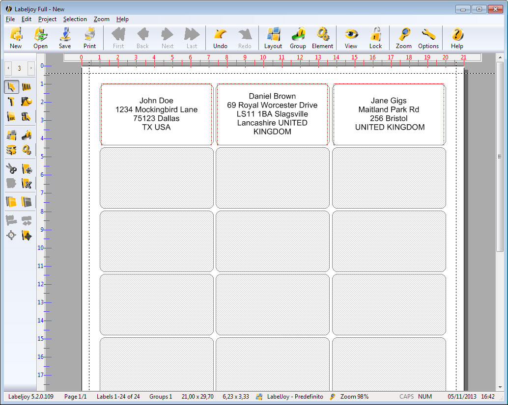 how to print labels from excel