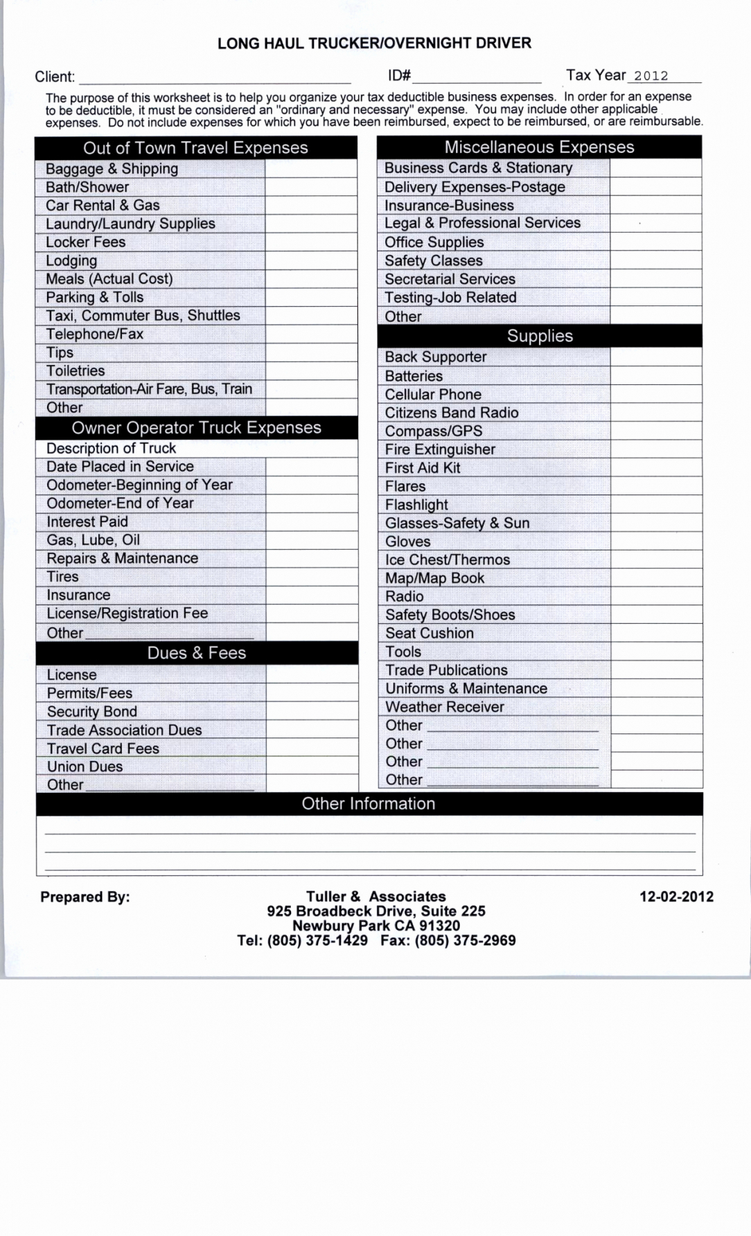 Itemized Deductions Spreadsheet Printable Spreadshee Itemized