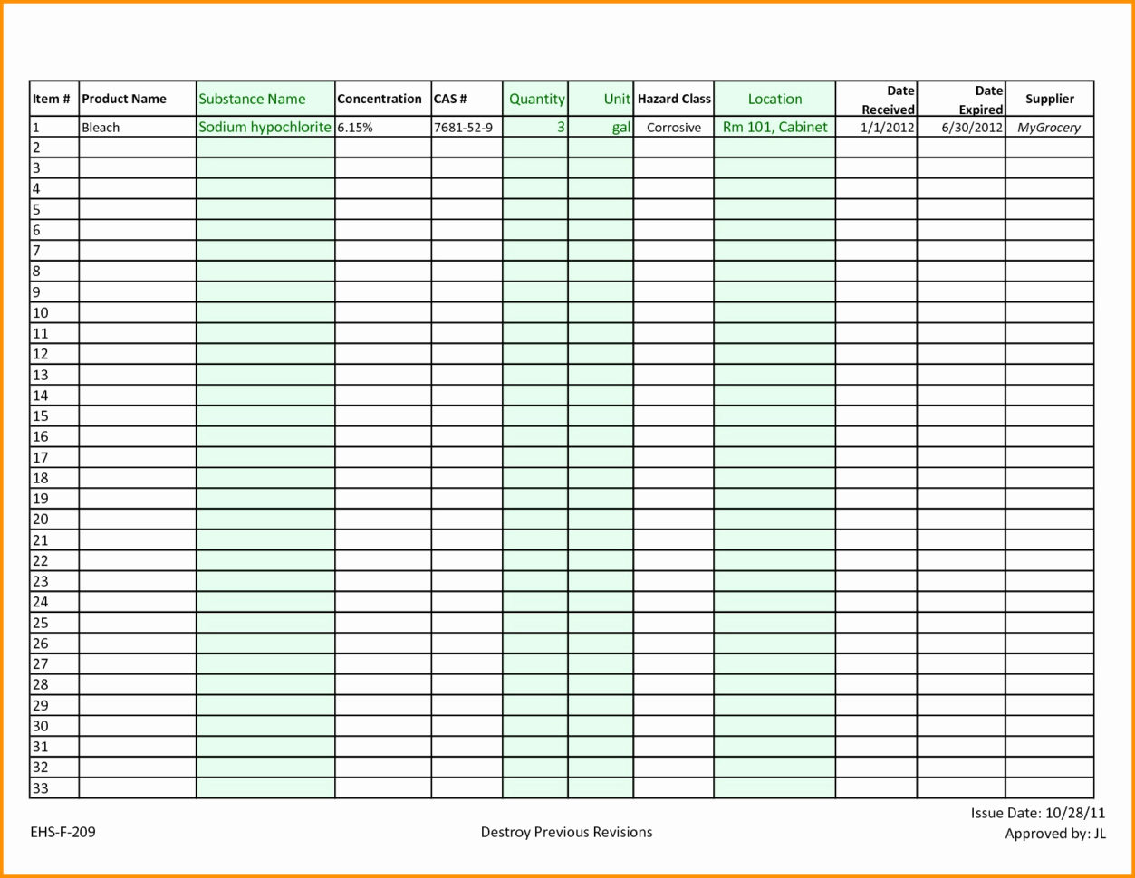 Kitchen Inventory Spreadsheet Excel Spreadsheet Downloa Kitchen