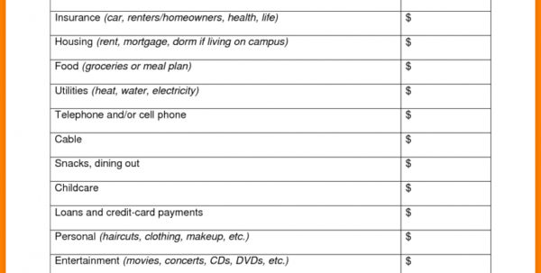 Living Expenses Spreadsheet Spreadsheet Downloa living expenses ...