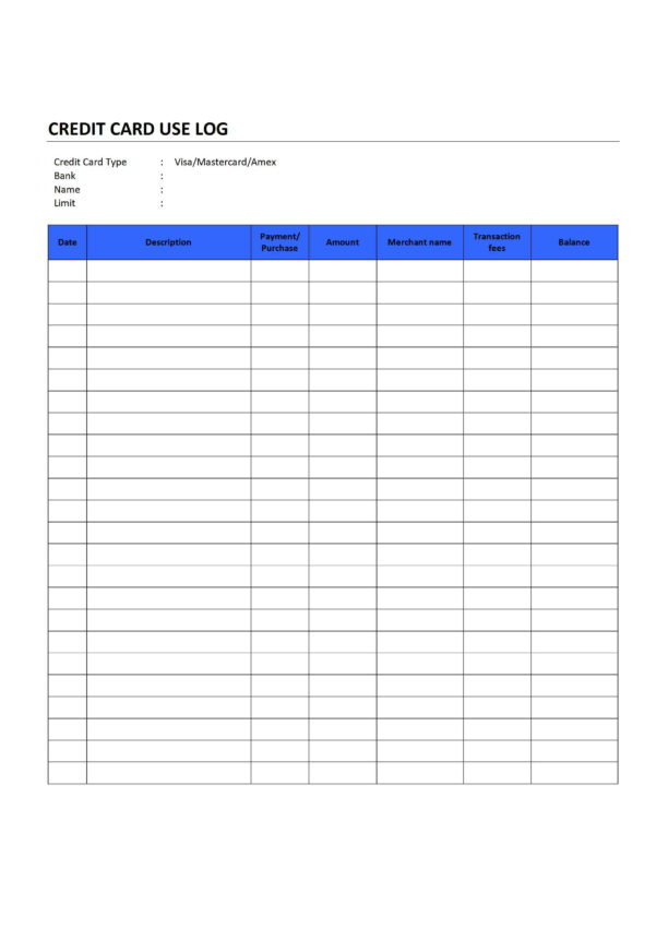 Monthly Credit Card Payment Spreadsheet With Credit Card Payment