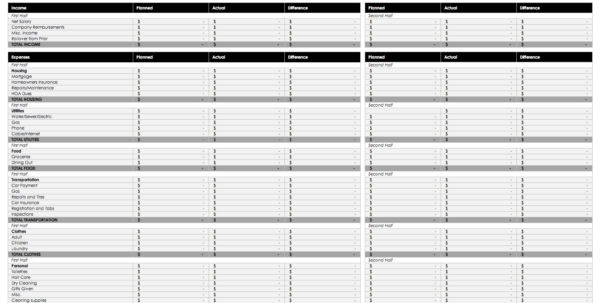 Monthly Outgoings Spreadsheet Spreadsheet Downloa monthly incomings and ...